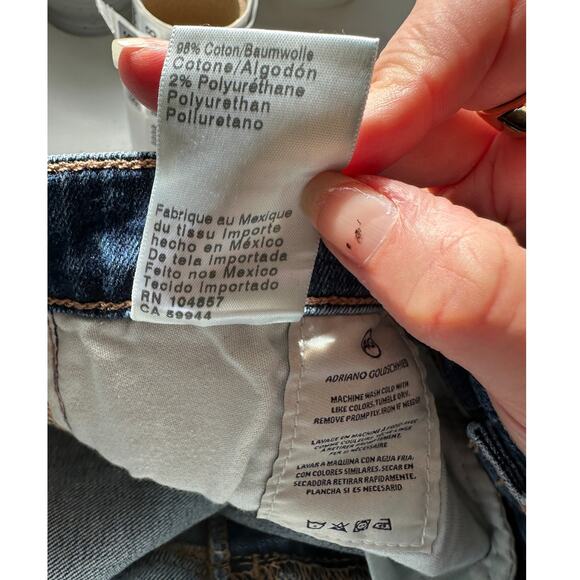 AG Adriano Goldschmied Prima Ankle Jeans Blue Cigarette Leg Sz 29 - Picture 10 of 13